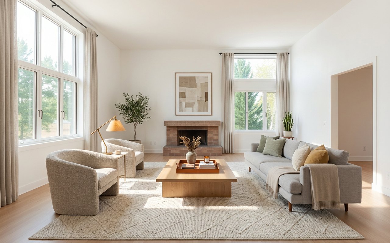Habitación amueblada por IA